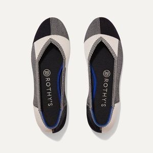 Rothy’s Flats in Black Cap Toe